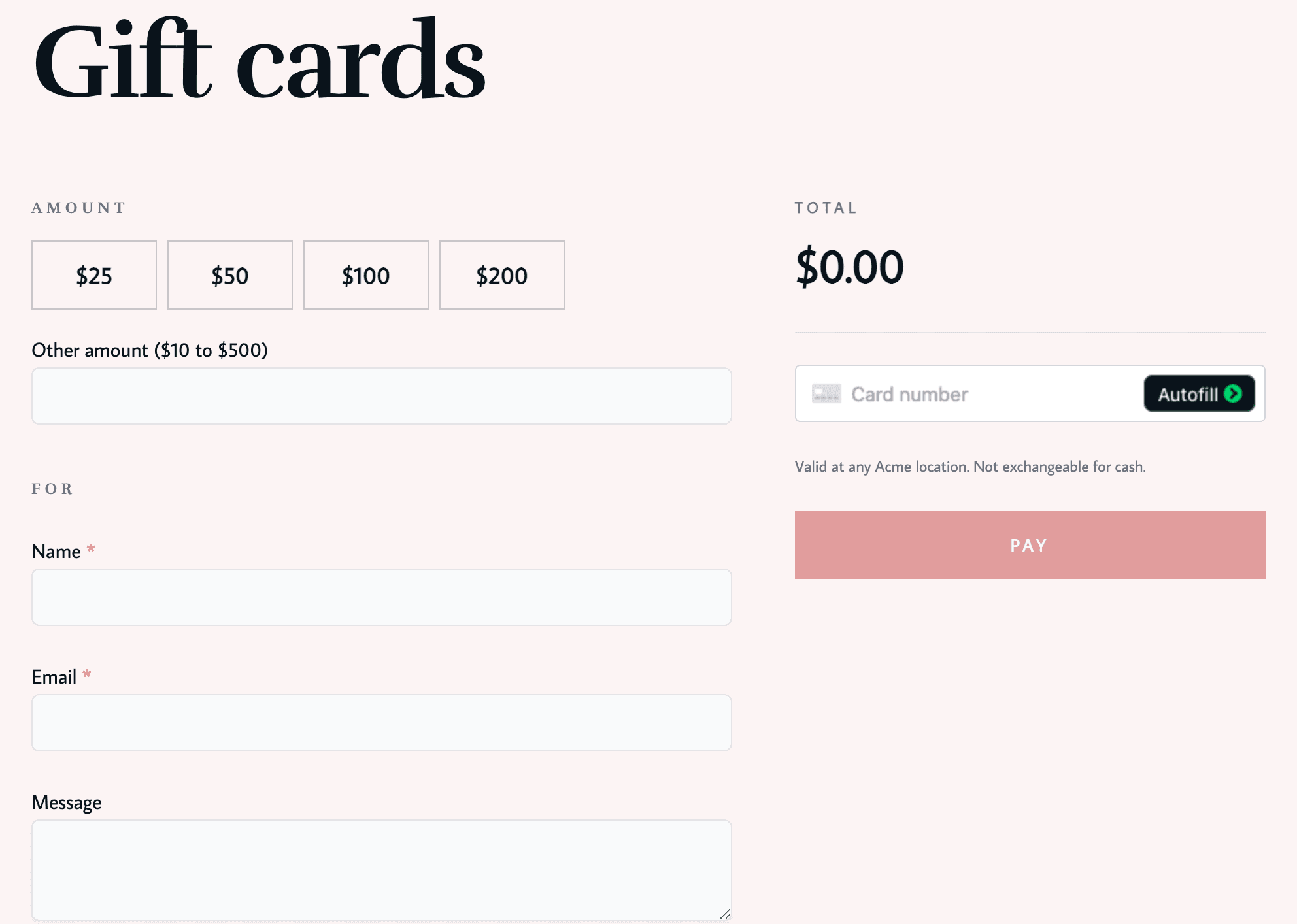 Gift cards